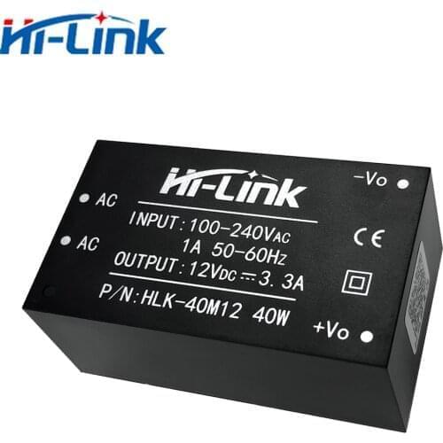 Free shipping new Hi-Link 220V 12V 40W AC DC power module isolated switching step down power supply module AC DC transformer