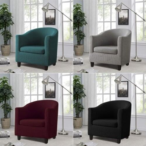 2Pcs/Set Jacquard Tub Sofa Cover Split Style Armchair Slipcovers for Living Room Club Couch Chair Furniture Protector Cover