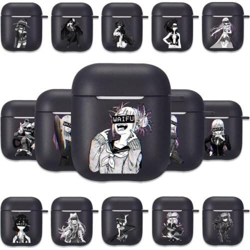 Anime Waifu Girl Silicone Case for Apple Airpods 1 2 Cases Soft Black Cover Airpods Earphone Cover for Airpods Capa Bags
