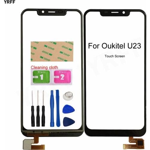 For Oukitel U23 Touch Screen Digitizer U23 Glass Panel Lens Sensor Assembly Parts