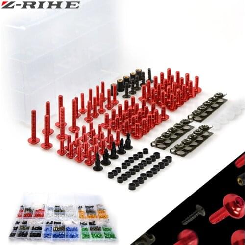 For yamaha Yzf R1 R6 SUZUKI GSXR1000 K7 GSXR 1000 GSX R1000 GSXR Motorcycle Fairing Bolt Screw Nuts Washers Fastener Fixation