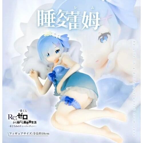 Anime Re: life In A Different World To Zero Rem Sleeping position PVC Action Figures Rem Toys Gift 19cm