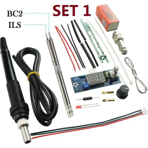 Electric Unit LED Digital Soldering Iron Station Temperature Controller DIY Kits use for HAKKO T12 Handle vibration switch tips