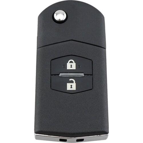 Car Smart Remote Key 2 Button 433MHz 80 Bit 63 Chip Fit for Mazda 3 M3 Axela 6 M6 Atenza SKE126-01