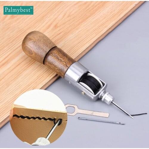 Palmybest Leather craft Tool Super Carving Wax Line Hand Made Leather Tools Art Needle Sewing Machine leather Awl Tools