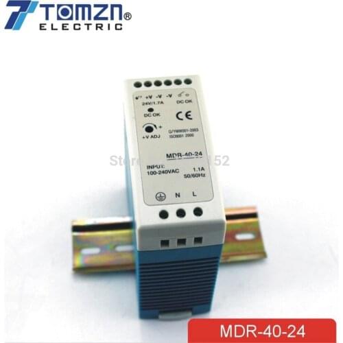 40W 24V MINI Din Rail Single Output Switching power supply