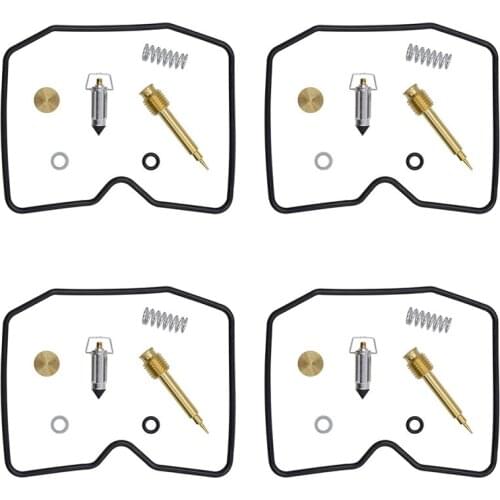 4sets Motorcycle Parts Carburetor Rebuild Repair Kit For KAWASAKI KEF300 A/B Lakota KL250D KLR250 KLF300 C Bayou D KLX250R