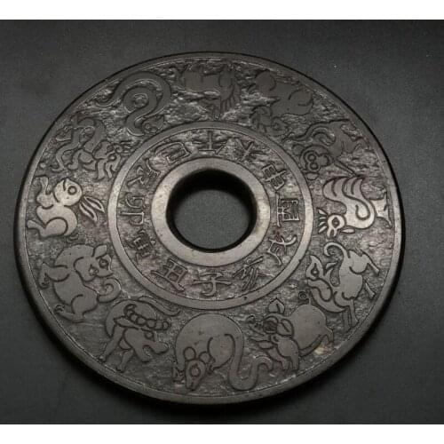 Chinese Natural Old Jade Carved,hongshan Culture Chinese Zodiac Statues for Decoration Collection Ornaments Gift