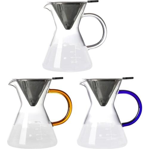 Coffee Dripper Set Kettle Filter Glass Pot Scale Manual Household