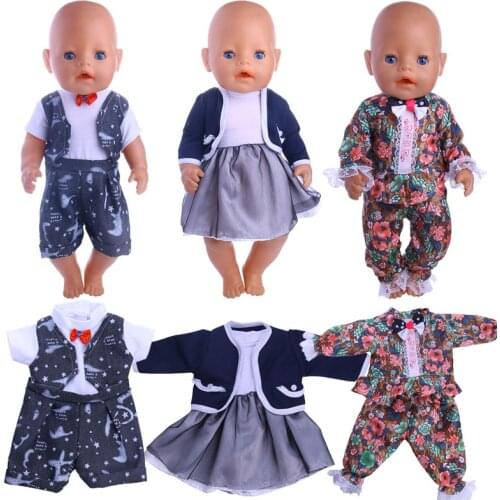 Doll 10 Styles Handsome Set For 18 Inch American&43 Cm Born Baby Doll Clothes Accessories Generation Birthday Girls Toy Gift