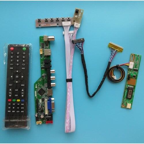 For LP156WH1-TLB3 Mother Board 1 lamps 15.6" Module TV AV VGA 30pin Digital Signal Controller Board Resolution 1366X768
