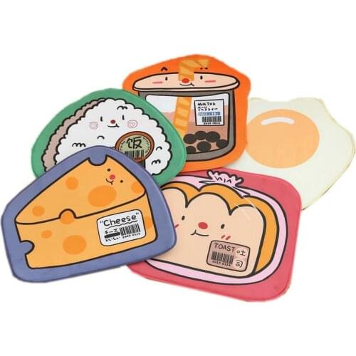 Cute Cartoon Food Plush Floor Mat Boba Tea Cheese Sushi Toast Pattern Play Aat for Puppy Cat Mat for Pets Baby Climb mat Gift