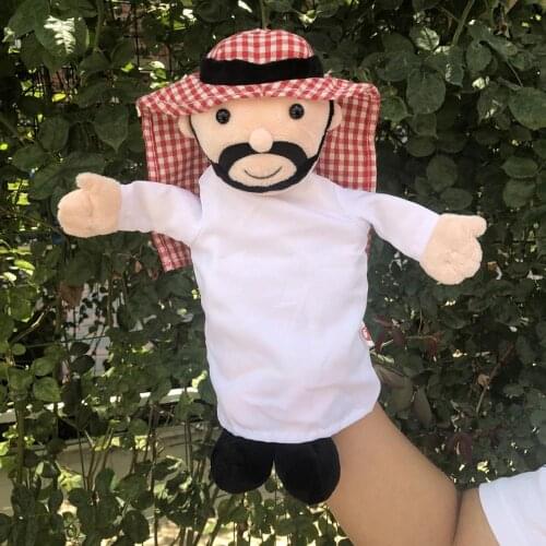 Soft hand puppets Oil tycoon united Arab emirates Muslim Church Arab dress Greek Prince Aladdin Dubai Arab dress Uae performance