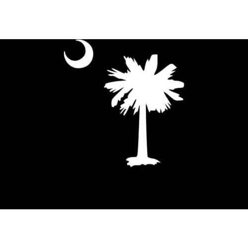 Palmetto Tree Decal Window South Carolina Palm Beach Moon Sticker 15cm