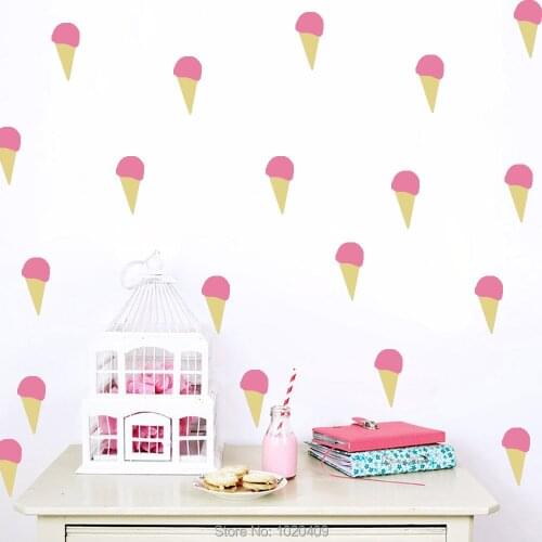 Ice cream wall sticker Fairy tale Style PVC wall decal stickers children room Furnishing nursery style babies vinyl decor LV056