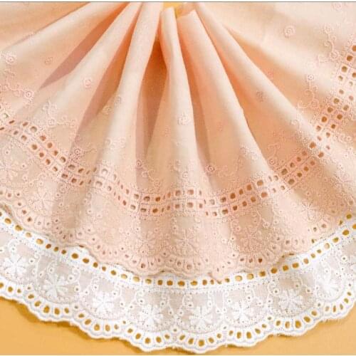 New product color cotton embroidery lace Lolita childrens clothing apparel Accessories home soft clothing fabrics