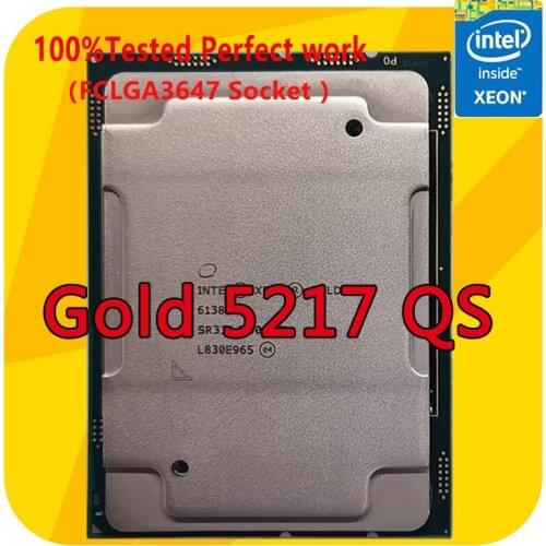 Intel Xeon Gold 5217 QS Version 3.0GHZ 8-Cores 11MB Smart Cache CPU Processor 115W LGA3647 For Server Motherboard