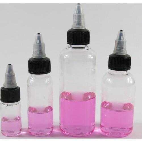 50pcs 10/30/60/100/120 ml Empty PET Plastic Squeezable Dropper Bottles Eye Liquid Dropper Clear Refillable Tobacco Bottle