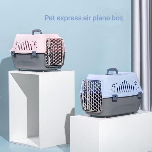 Dog Cat Air Plane Transport Box Bag Breathable Cat Travel Carrier Box For Puppy Kitten Animal Cage Pet Supplies Pets Accessories