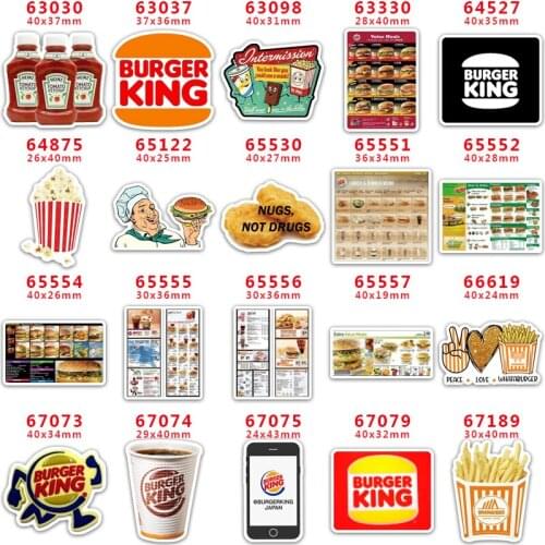 DIY Craft Supplies Sewing Accessories Cartoon Food Printed Planar Resins Mold 30 Pieces. PR-63030