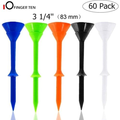 60 Pcs Upgrade Big Cup Golf Tees 83mm Unbreakable Plastic Reduce Friction Bulk Reusable for Men Women