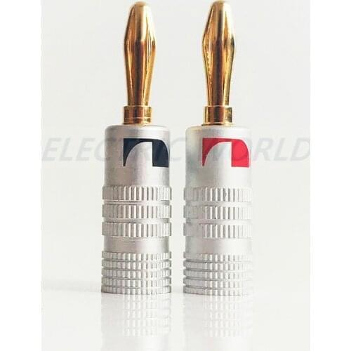 Banana plugs Couple Terminals Red Black Connector Amplifier Terminal Binding Post high Quality Banana Clips Speaker Plug Jack