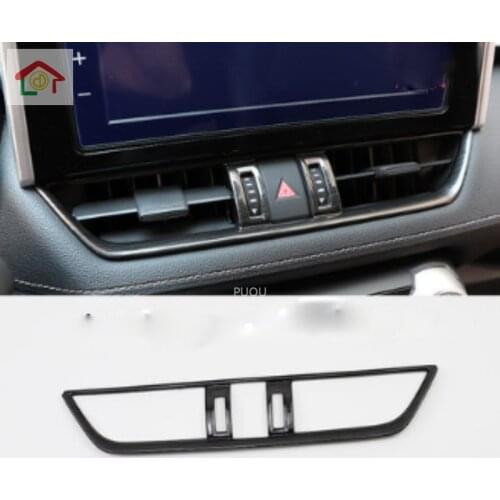 For Toyota RAV4 2019 2020 ABS Interior Middle Center Console Air Condition Vent Outlet Cover Trim Interior modification