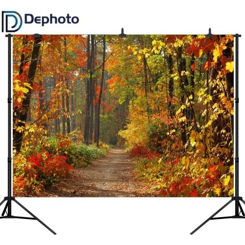 Dephoto Photography Background Autumn Leaves Beautiful Dream Forest Natural Backdrop Photo Studio Camera Fotografica