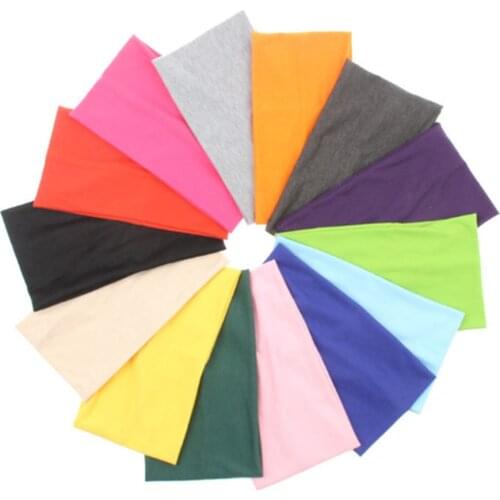 Women double layered cotton headband Headwear headwrap Sports turban H004