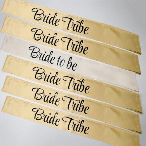 Gold Hen Party Sash Bride To Be Party Decoration Bride Tribe Sash Bachelorette Party Decoration Supplies