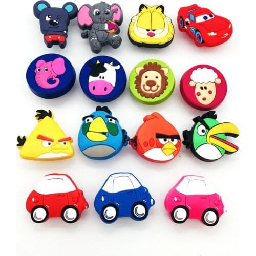 1x Kids' Bedroom Cute Cartoon Birds Cabinet Drawer Dresser Knob Pull Handle Prevent for Children Lovely Car Lion Sheep Elephant