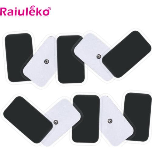 10Pcs 5x9 Button Electrode Replacement Tens Electrodes Pads for Massager Massage Patch Muscle Stimulator Electrodes Tens Machine