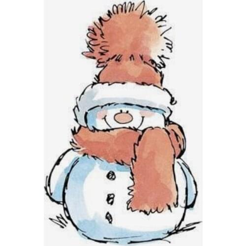 10x8 Cute snowman New Transparent Clear Rubber Stamp Sheet Cling Scrapbooking Photo Album PaperCard DIY Craft