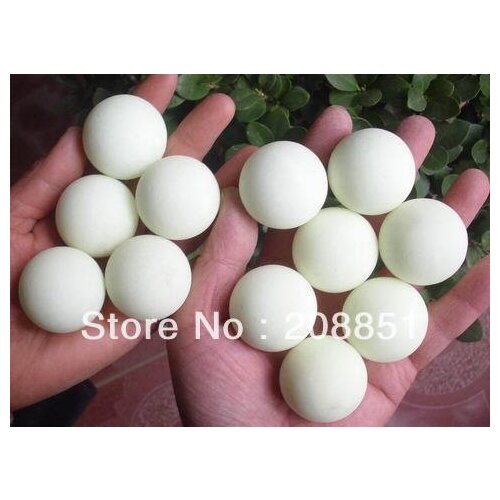 12 WHITE CALCITE CRYSTAL SPHERES BALLS GLOW IN THE DARK HEALING 36mm China , Wholesales Price,Free Shipping
