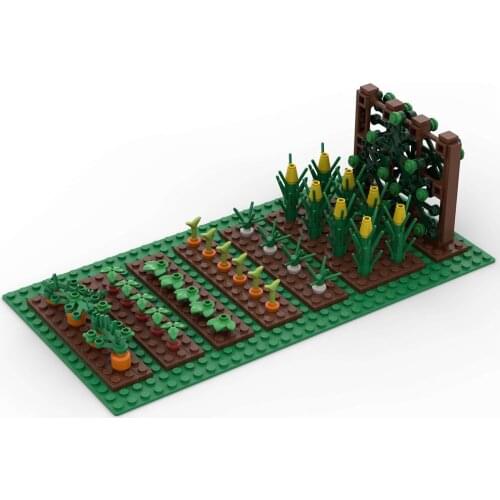 2021 City Village Farm Vegetable Field Radish Pumpkin Corn Building Block MOC Model DIY Bricks Toys Gifts