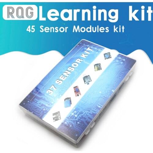 45 of the sensor modules for arduino starter kit, better than the 37in1 37-in-1 sensor learning kit with plastic case