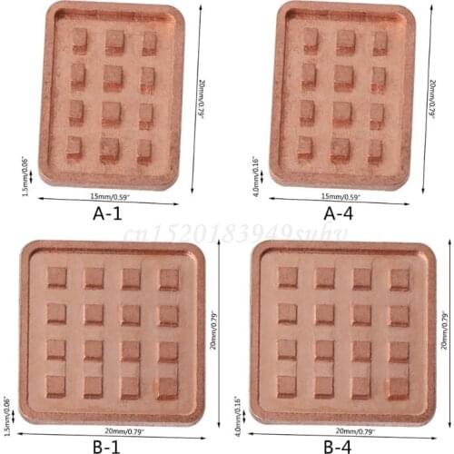 5PCS Copper Heat Sink for VGA GPU Miniature Radiator DDR3 RAM Memory IC Chipset