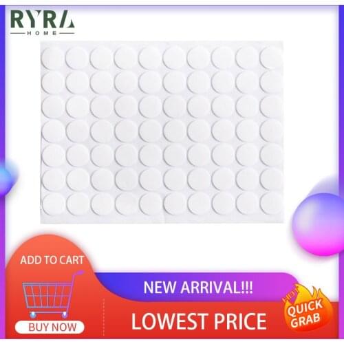 Hot 70Pcs Silicone Double-sided Scotch Sticky Adhesive Round Glue Seamless No Trace Waterproof Double Face Adhesive