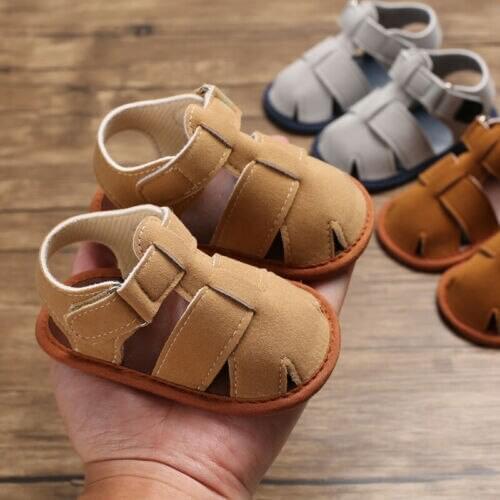 Brand Baby Boys Sandals Toddler Summer New Kids Students Leather Beach Holiday Shoes Newborn Baby Shoes For Boys 0-18M