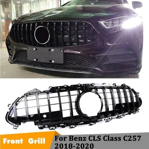 For C257 Front Bumper Racing Grill For Mercedes CLS Class C257 CLS400 CLS450 CLS500 CLS550 CLS53 AMG Middle Grilles 2018-2020