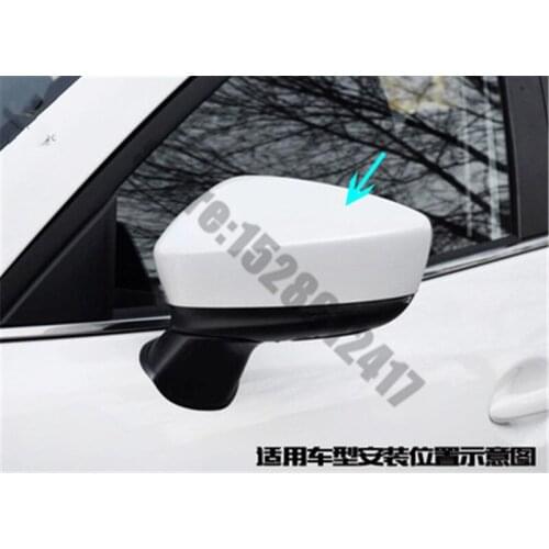 For Mazda Mazda3 Axela 2014-2017 ABS Chrome Rearview mirror cover Trim/Rearview mirror Decoration Car styling