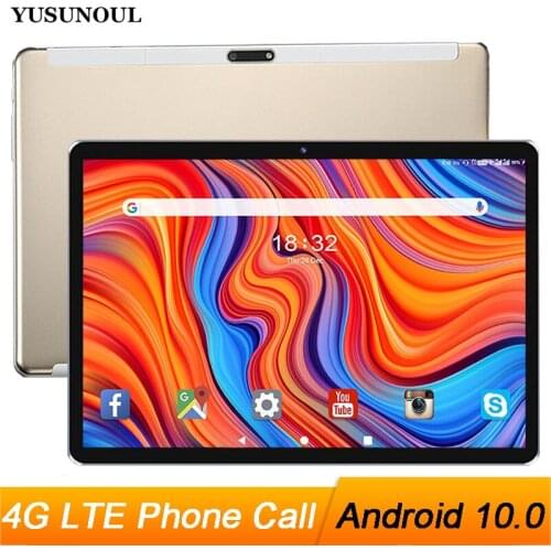 Google Play New Android 10.0 4G LTE Phone Call Octa Core 10 inch tablet PC Wifi GPS IPS Tablets 10.1 Dual Cameras/Speakers+Gifts