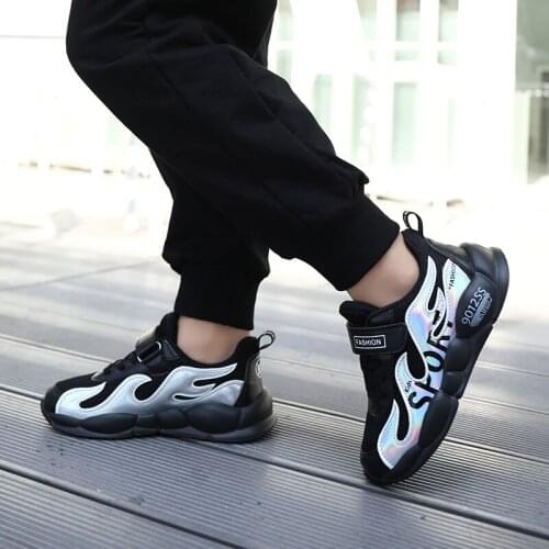 Boy Winter Sneakers Girls Running Shoes New Kids Sport Shoes 2020 Breathable Tenis Infantil Basket Shoes Army Green All Seasons