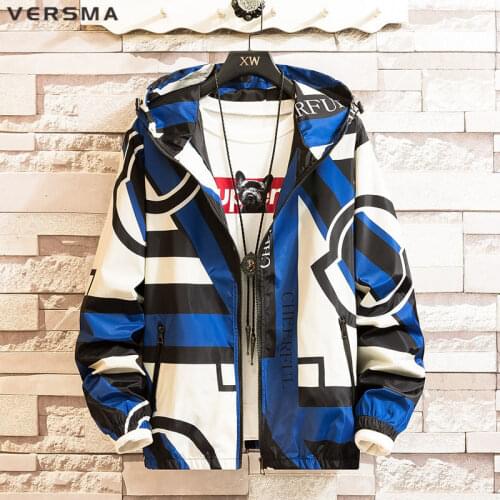 VERSMA Japanese Harajuku Ulzzang BF Mens Bomber Jackets Autumn Hip Hop Oversized Windbreaker Couple Jacket Coat Men Dropshipping