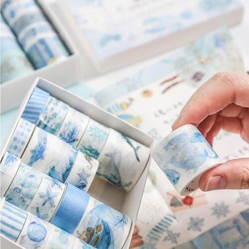 20 Pcs INS Style Time Series Journal Decorative Tapes 12 Kinds Vintage Washi Paper Scrapbooking Diary Planner Masking Tapes