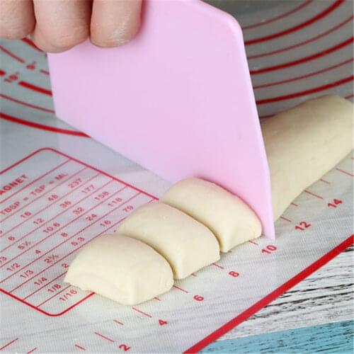 Dough Scraper Cake Cream Spatula Knife Cutter Butter Batter Scraper Decorating Plain Smooth Spatulas Kitchen Baking Pastry Tools