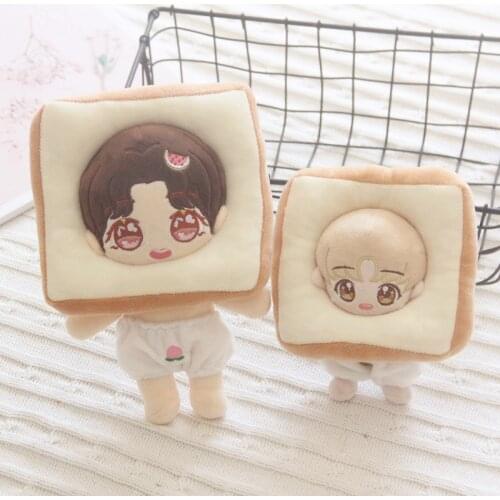 [MYKPOP] Toast Bread/Chicken Leg/Poached Egg Head Cover Hat Thigh Head Cover for Love Bean KPOP 20cm Doll SC20041005
