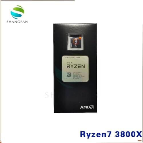 New AMD Ryzen 7 3800X R7 3800X 3.9 GHz 7NM L3=32M 100-000000025 105W Eight-Core Sixteen-Thread CPU Processor Socket AM4