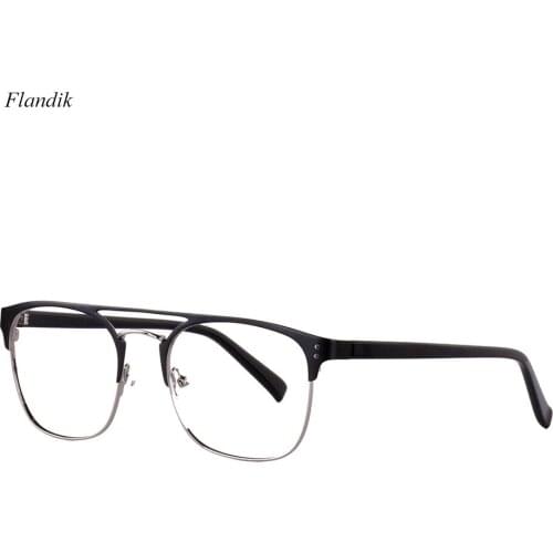 Optical Metal Glasses Frame Men Ultralight Vintage Prescription Myopia Presbyopia Spectacles Women Double Bridge Eyeglasses