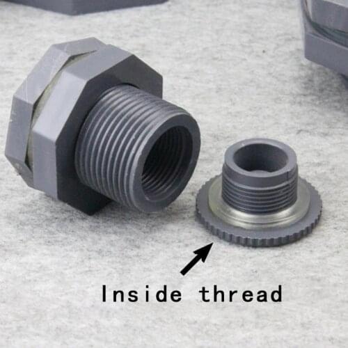 Fish tank Bulkhead Pipe Joints Fmale thread aquarium water inlet outlet connector water tank drainage 1 Pcs